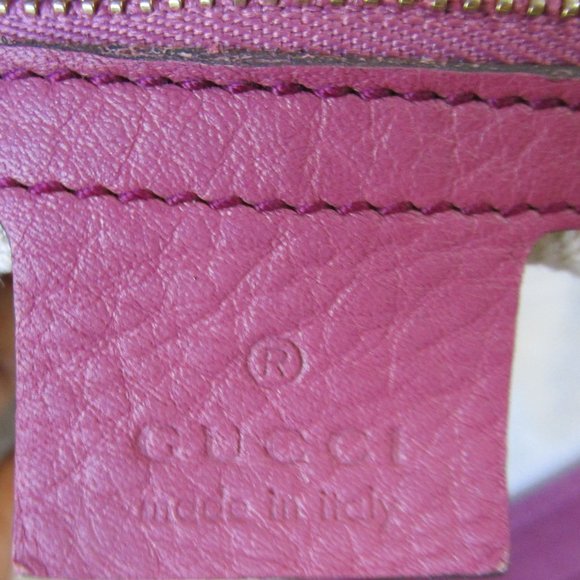 GUCCI PEBBLED CALFSKIN SMALL SOHO TOP HANDLE BAG-100% AUTHENTIC - Picture 9 of 16